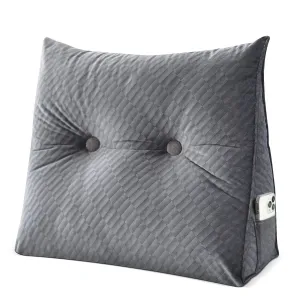 Triangular Headboard Pillow Wedge Support Reading Backrest Pillow