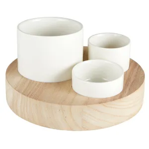 Trio Bowls w/Paunia Base