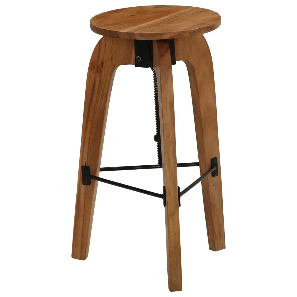 vidaXL Bar Chairs 2 pcs Solid Acacia Wood