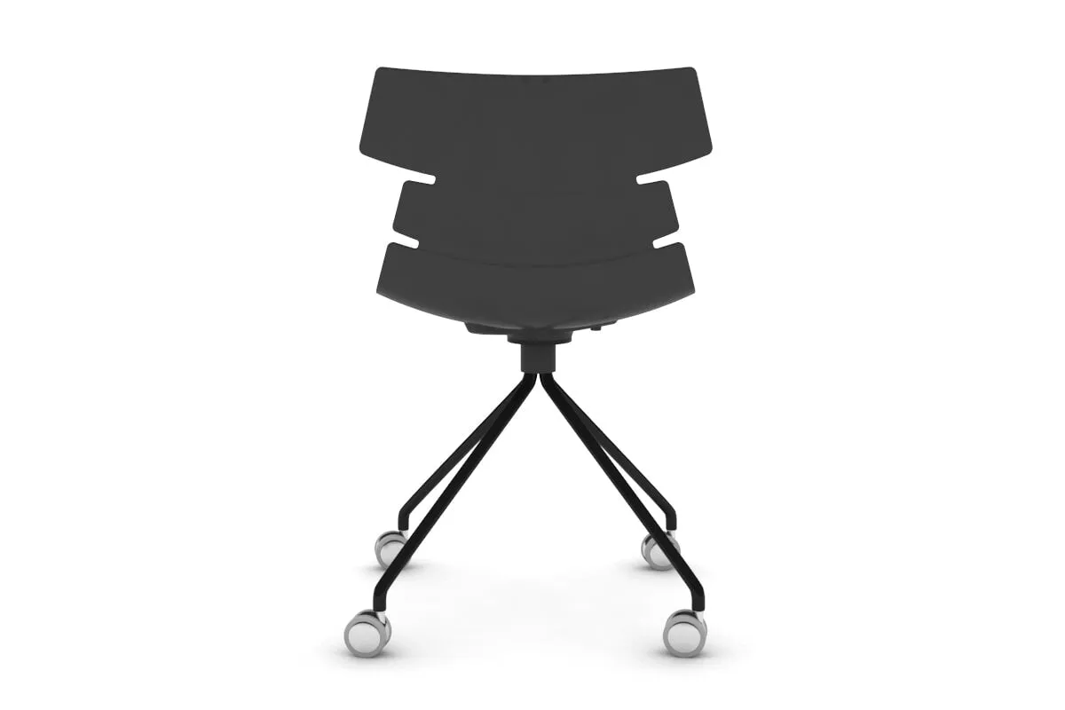 Wave Plastic Chair - Mobile Base