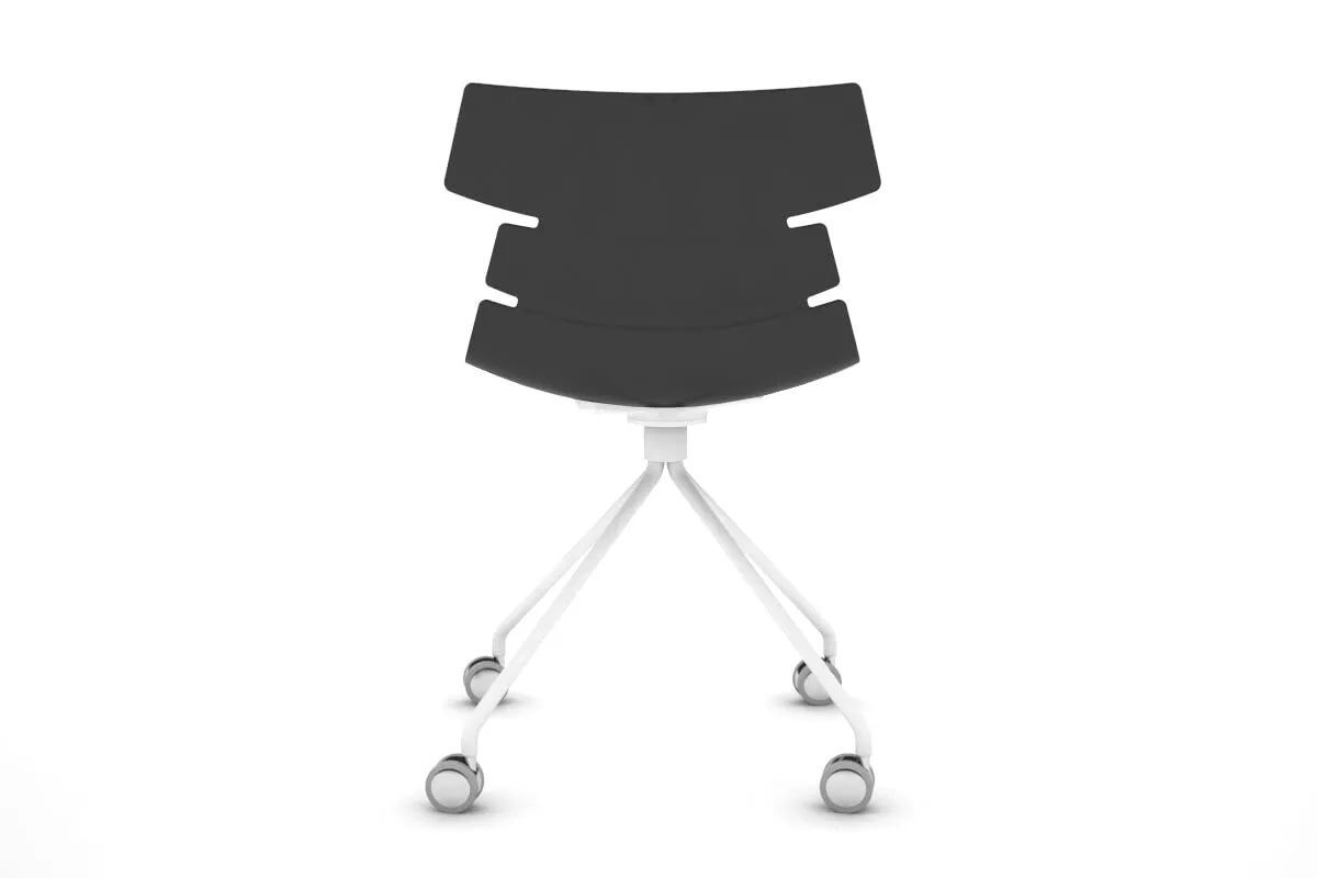 Wave Plastic Chair - Mobile Base