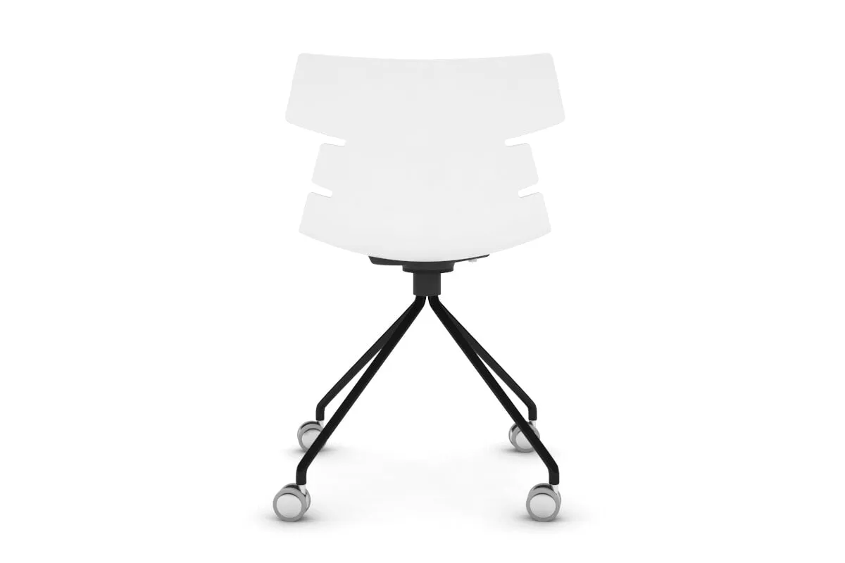 Wave Plastic Chair - Mobile Base