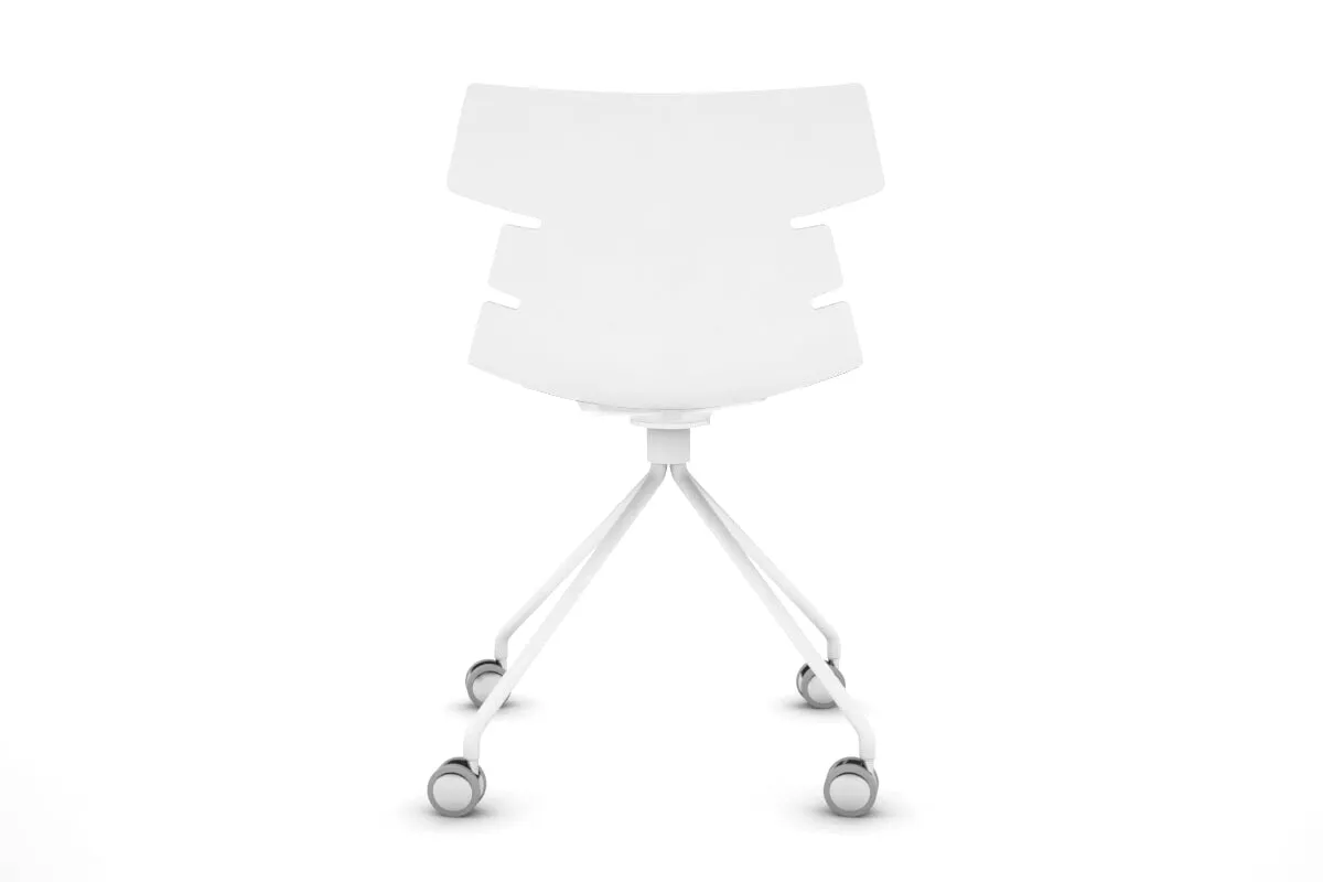 Wave Plastic Chair - Mobile Base