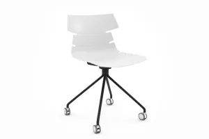 Wave Plastic Chair - Mobile Base