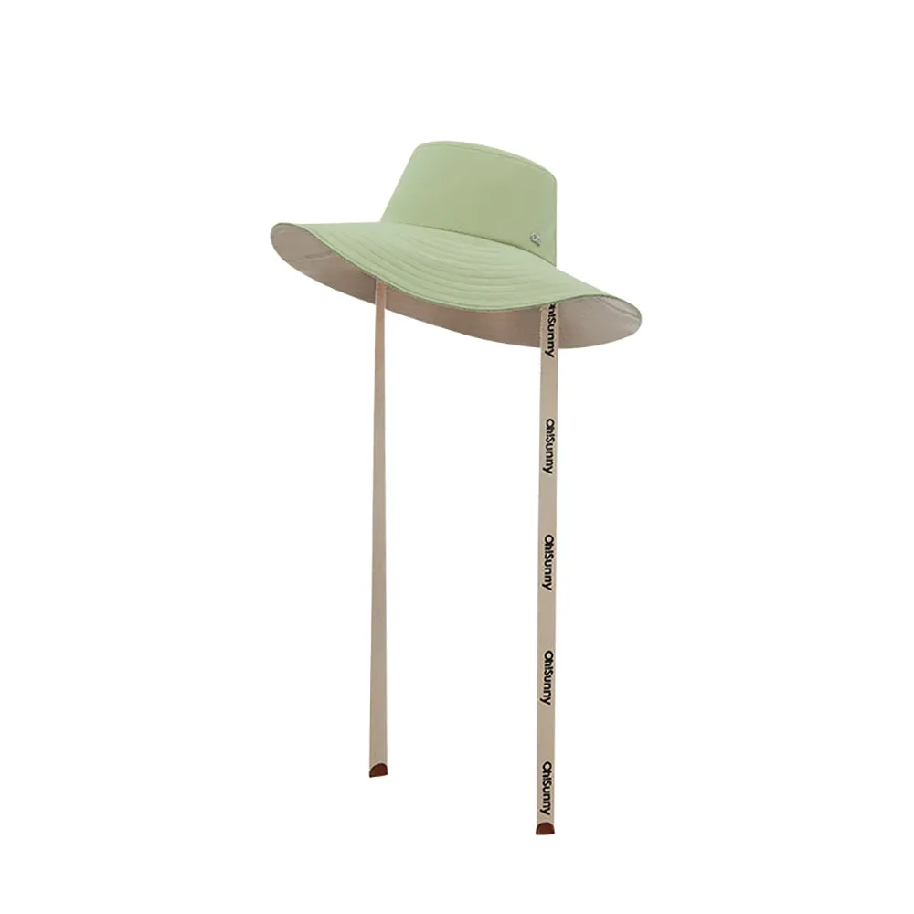 Women's Sun Hat Large Brim Bucket Hat Removable Belt