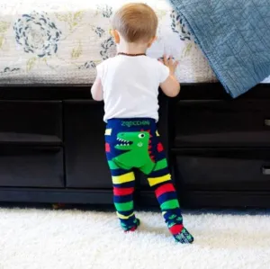 Zoocchini Grip Easy Comfort Crawler Legging & Sock Set - 12-18M